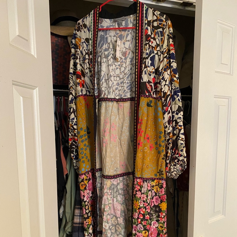 Flower multi colored kimmo size one all Anthropologie